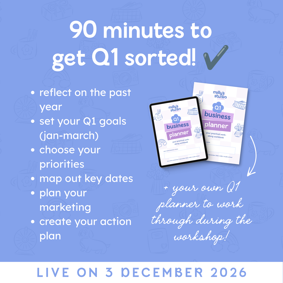 LIVE Online Workshop – Let's Plan Q1 of 2027, Together! ✏️