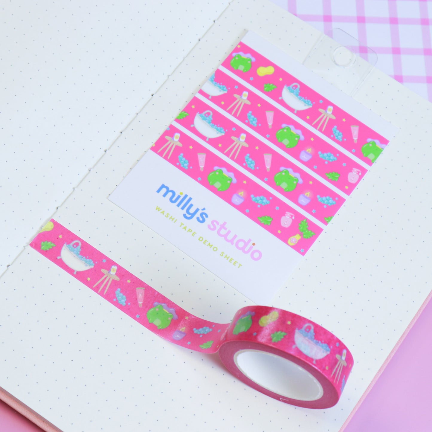 A Bubble Bath & a Podcast Washi Tape