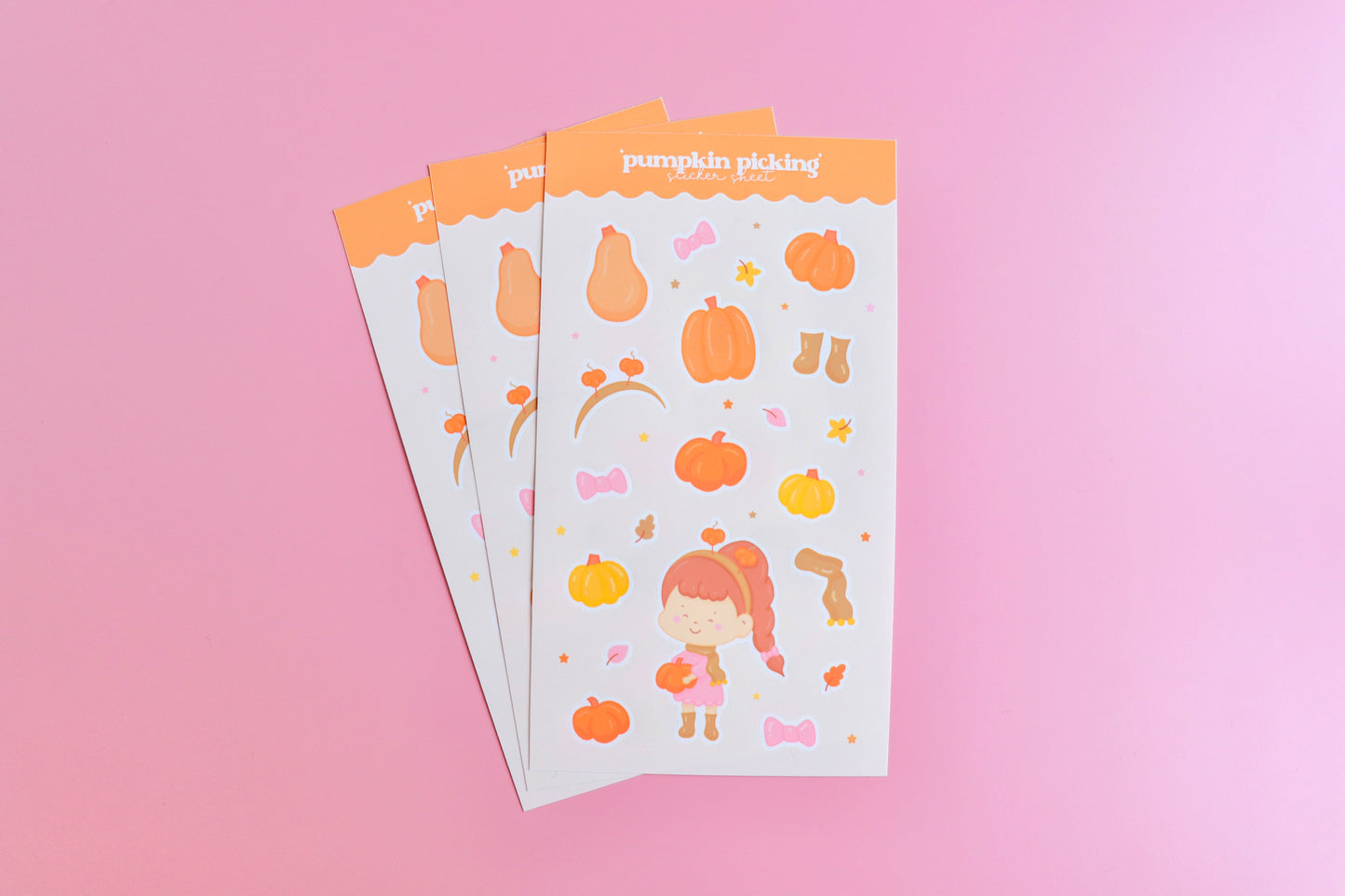 Pumpkin Picking Sticker Sheet
