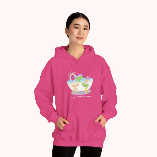 A Bubble Bath & a Podcast Hoodie