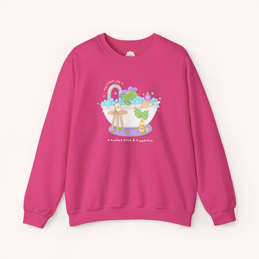 A Bubble Bath & a Podcast Crewneck Sweatshirt