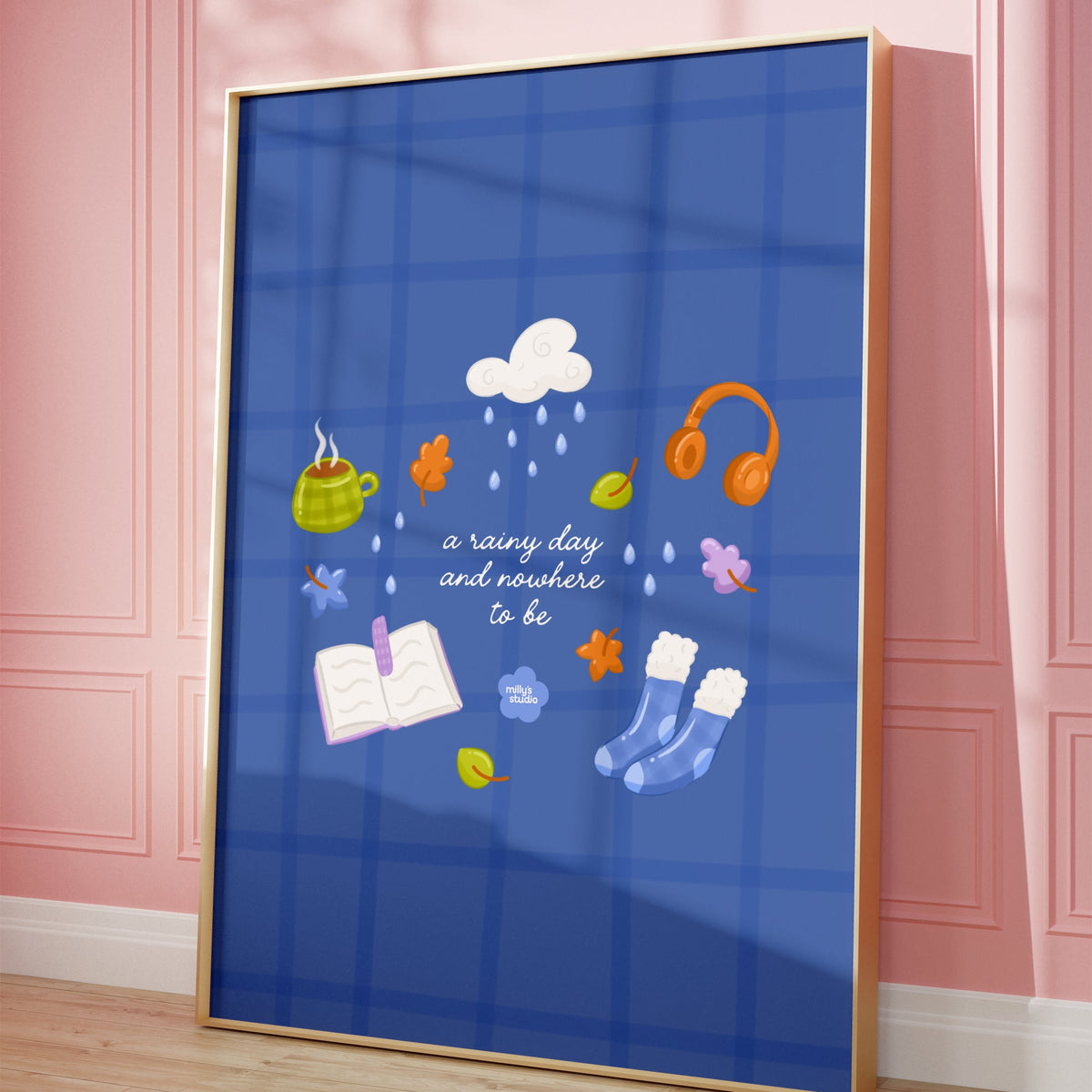 A Rainy Day and Nowhere To Be Wall Art Print (A5)
