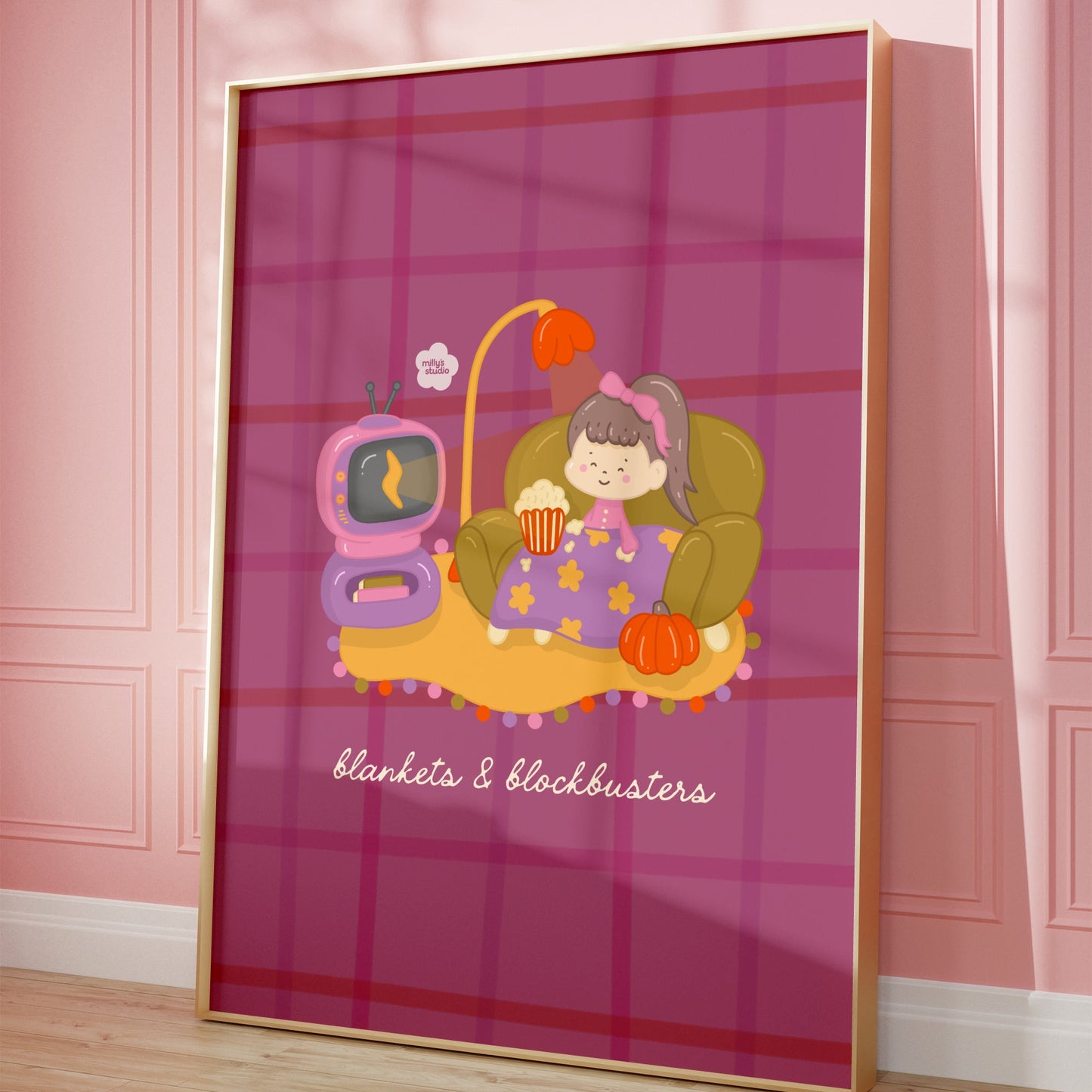 Blankets & Blockbusters Wall Art Print