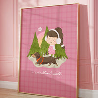 A Woodland Walk Wall Art Print