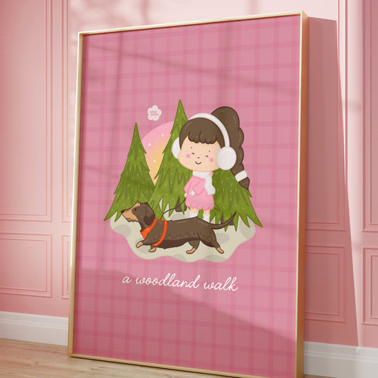 A Woodland Walk Wall Art Print