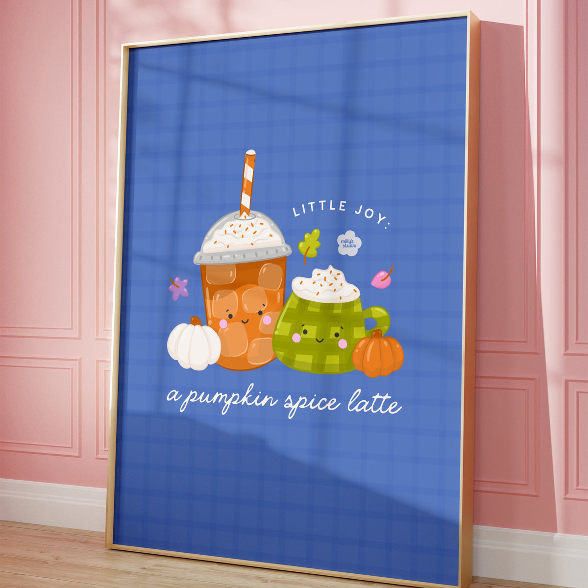 A Pumpkin Spice Latte Wall Art Print (A5)