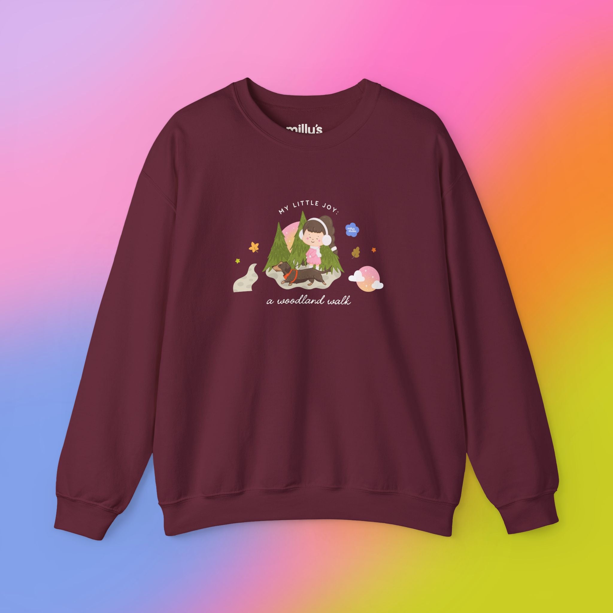 A Woodland Walk Crewneck Sweatshirt