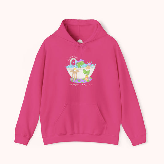 A Bubble Bath & a Podcast Hoodie
