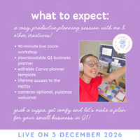 LIVE Online Workshop – Let's Plan Q1 of 2027, Together! ✏️
