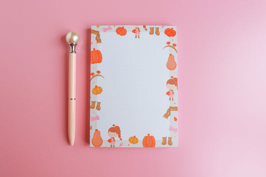 Pumpkin Picking A6 Notepad