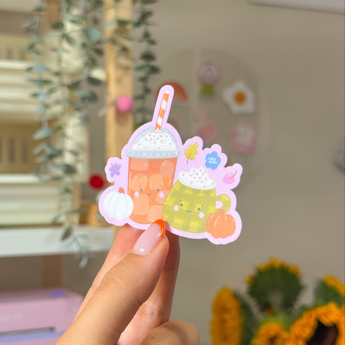 A Pumpkin Spice Latte Sticker
