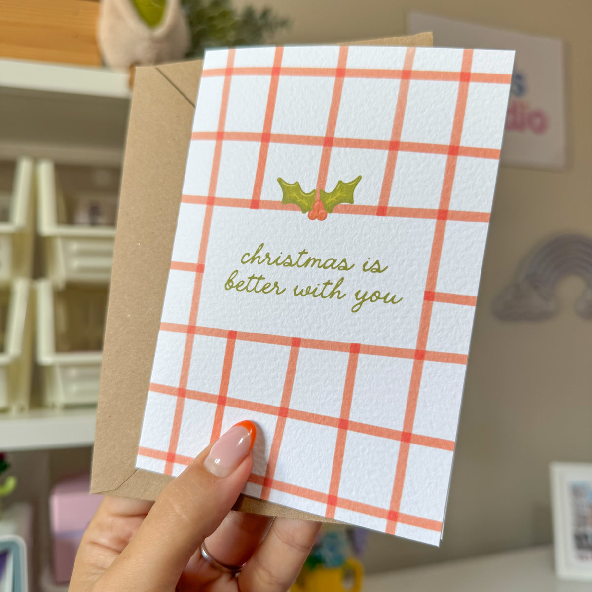 Christmas Is Better With You Christmas Card