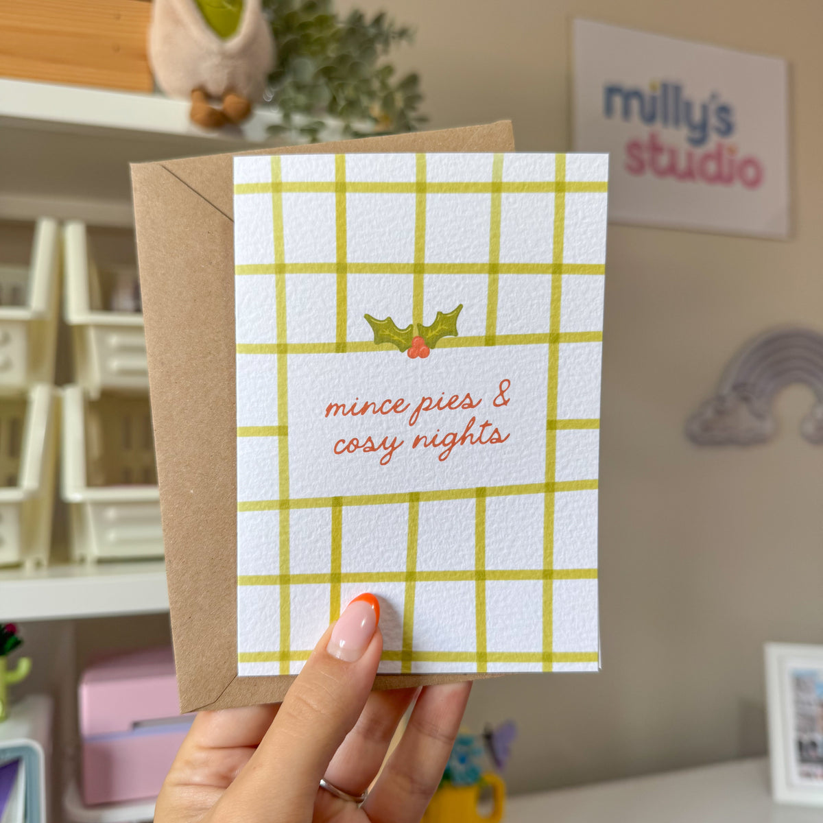 Mince Pies & Cosy Nights Christmas Card