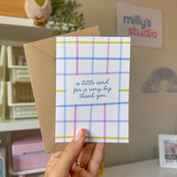 A Little Card for a Very Big Thank You Greeting Card