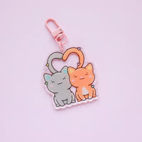 Kawaii Cats Acrylic Keyring