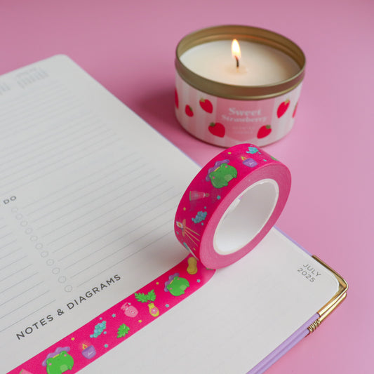 A Bubble Bath & a Podcast Washi Tape