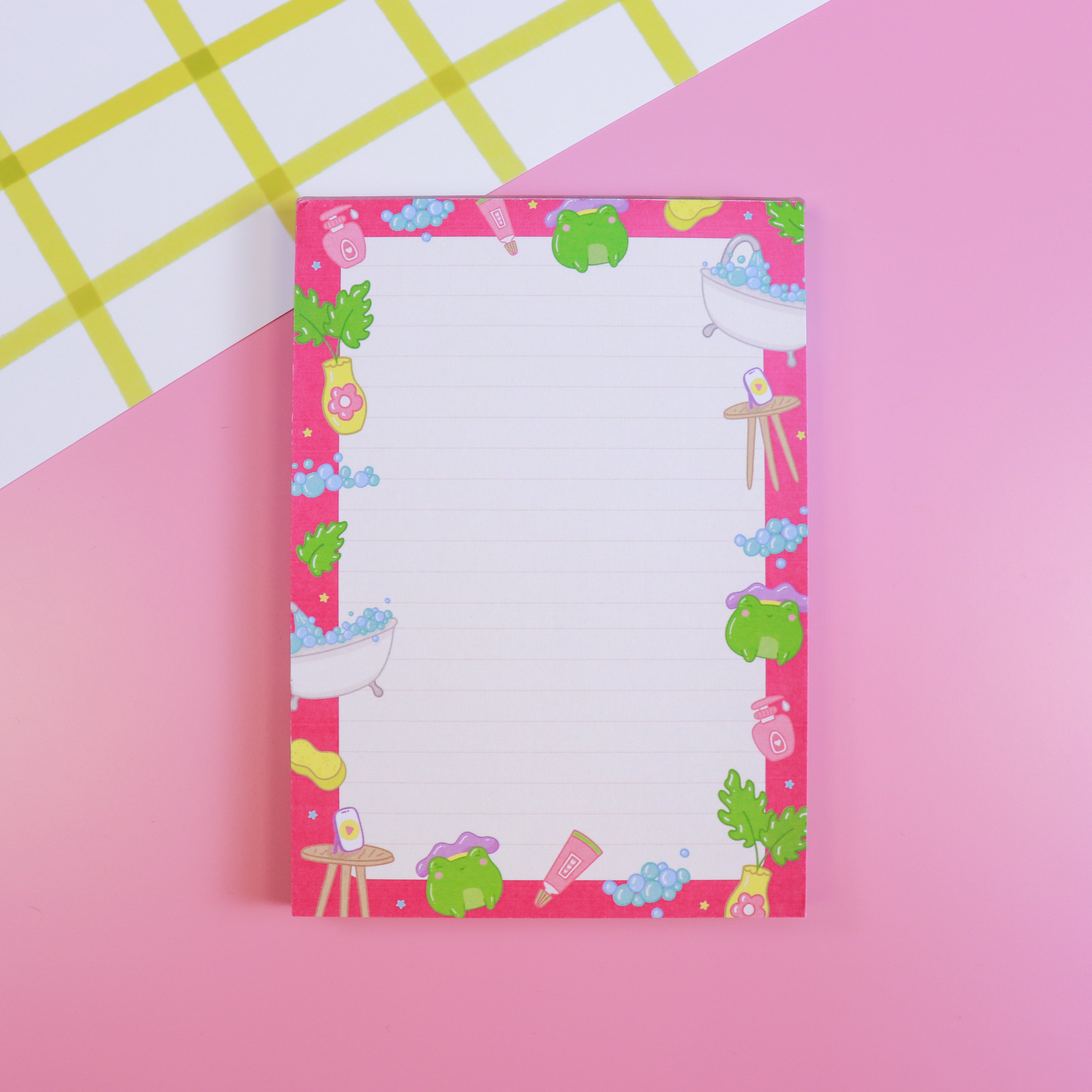 A Bubble Bath & a Podcast Notepad