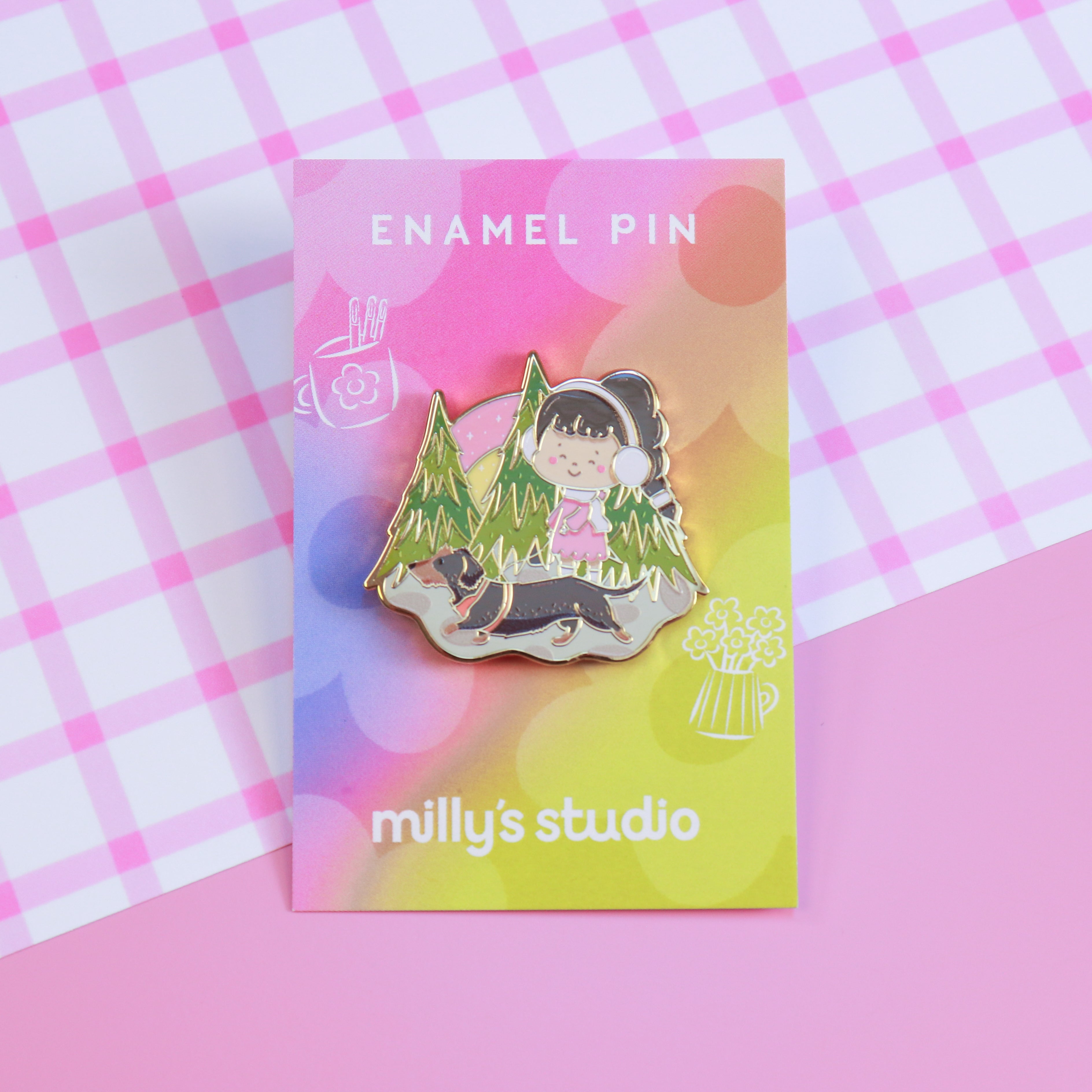 A Woodland Walk Enamel Pin