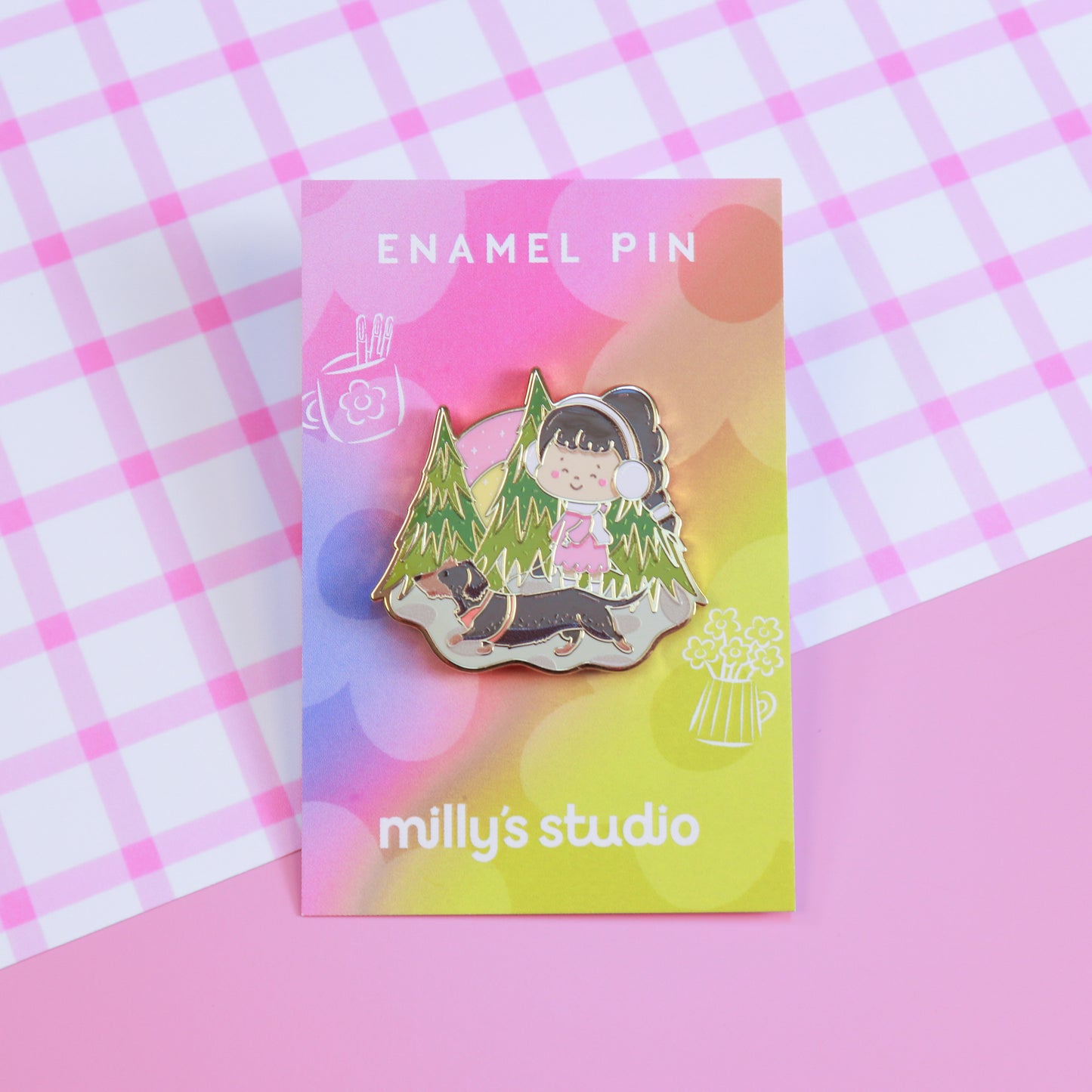 A Woodland Walk Enamel Pin