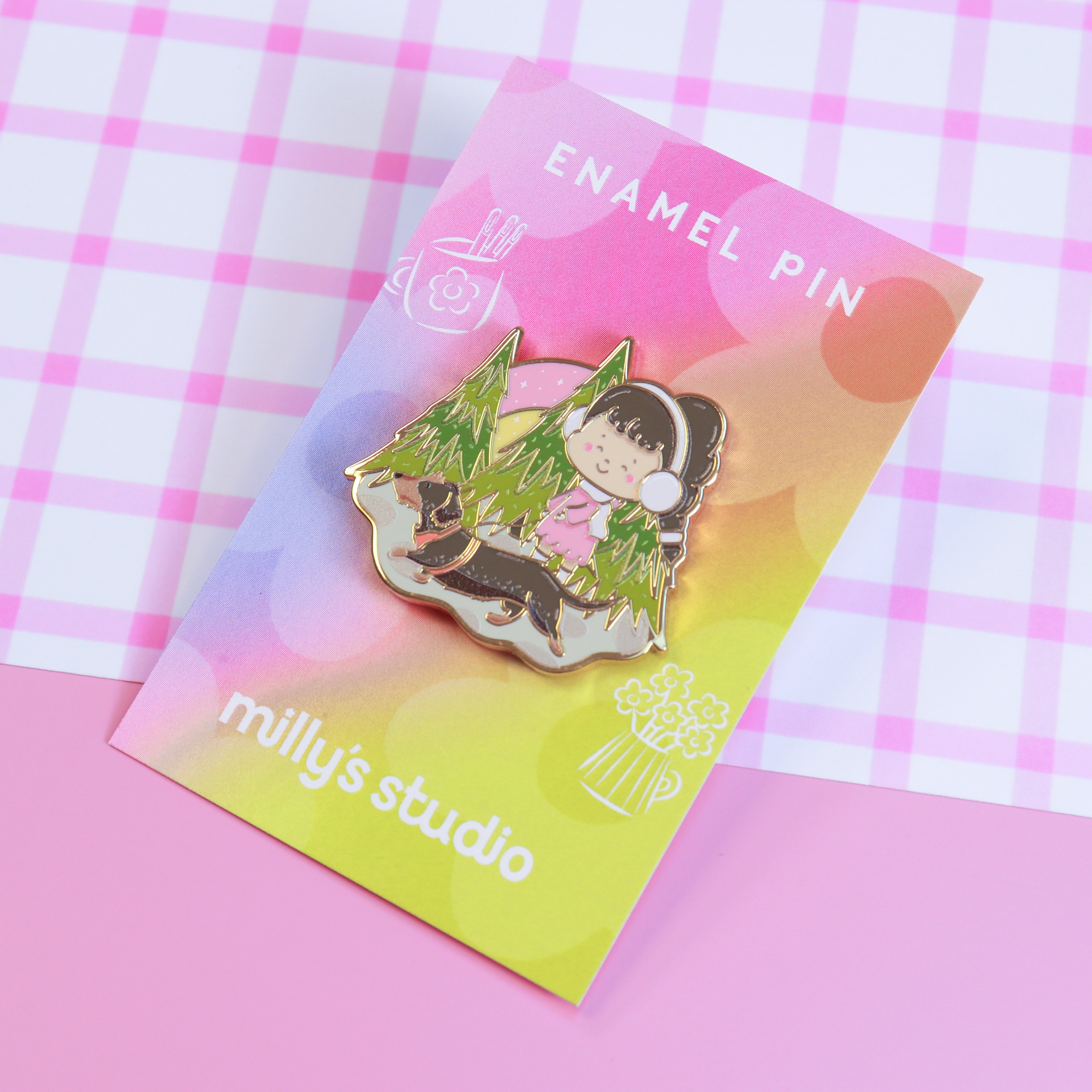 A Woodland Walk Enamel Pin