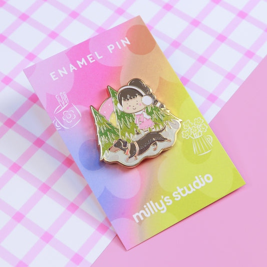 A Woodland Walk Enamel Pin