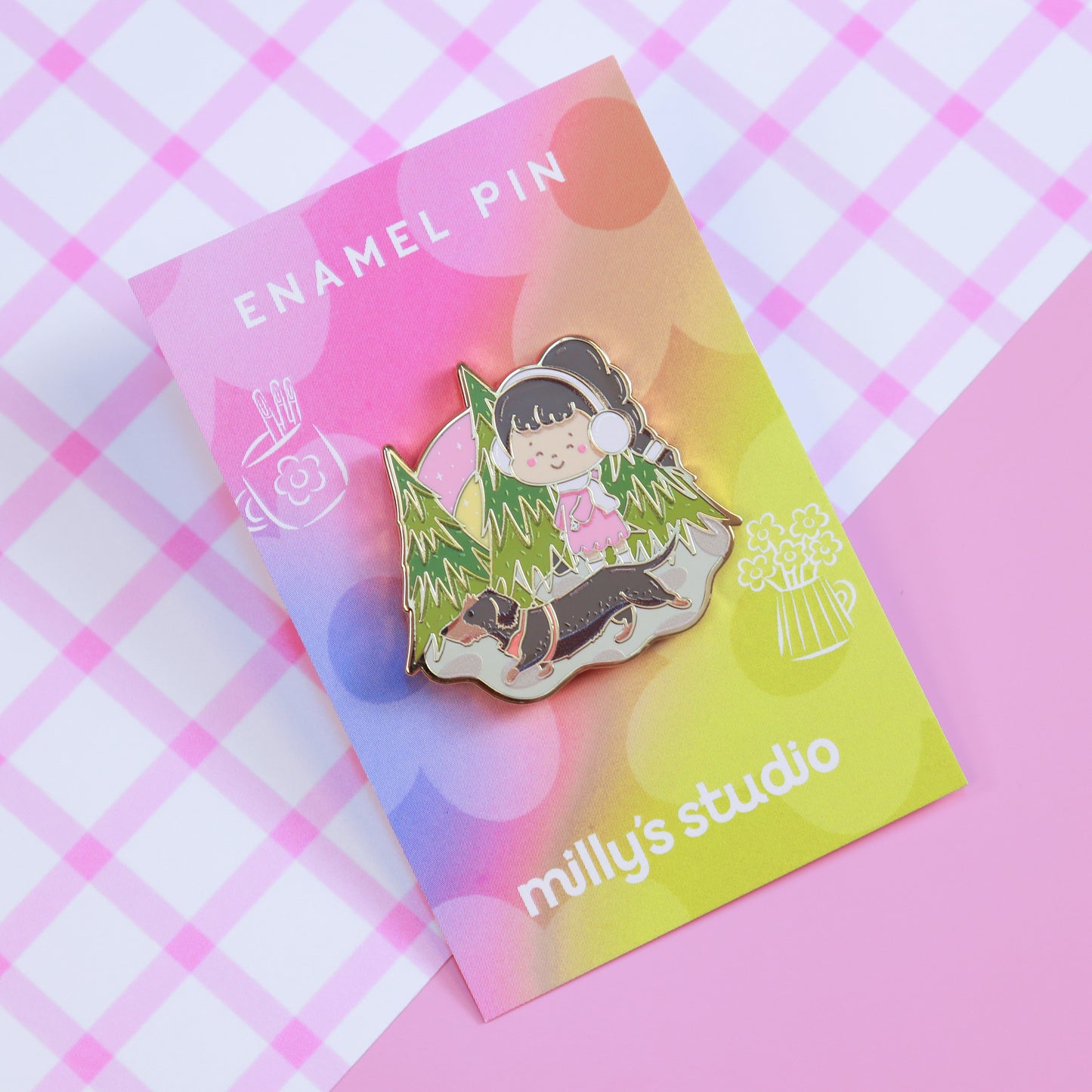 A Woodland Walk Enamel Pin