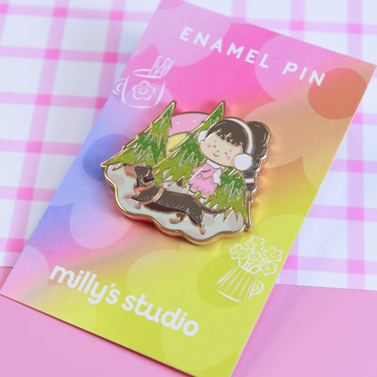 A Woodland Walk Enamel Pin