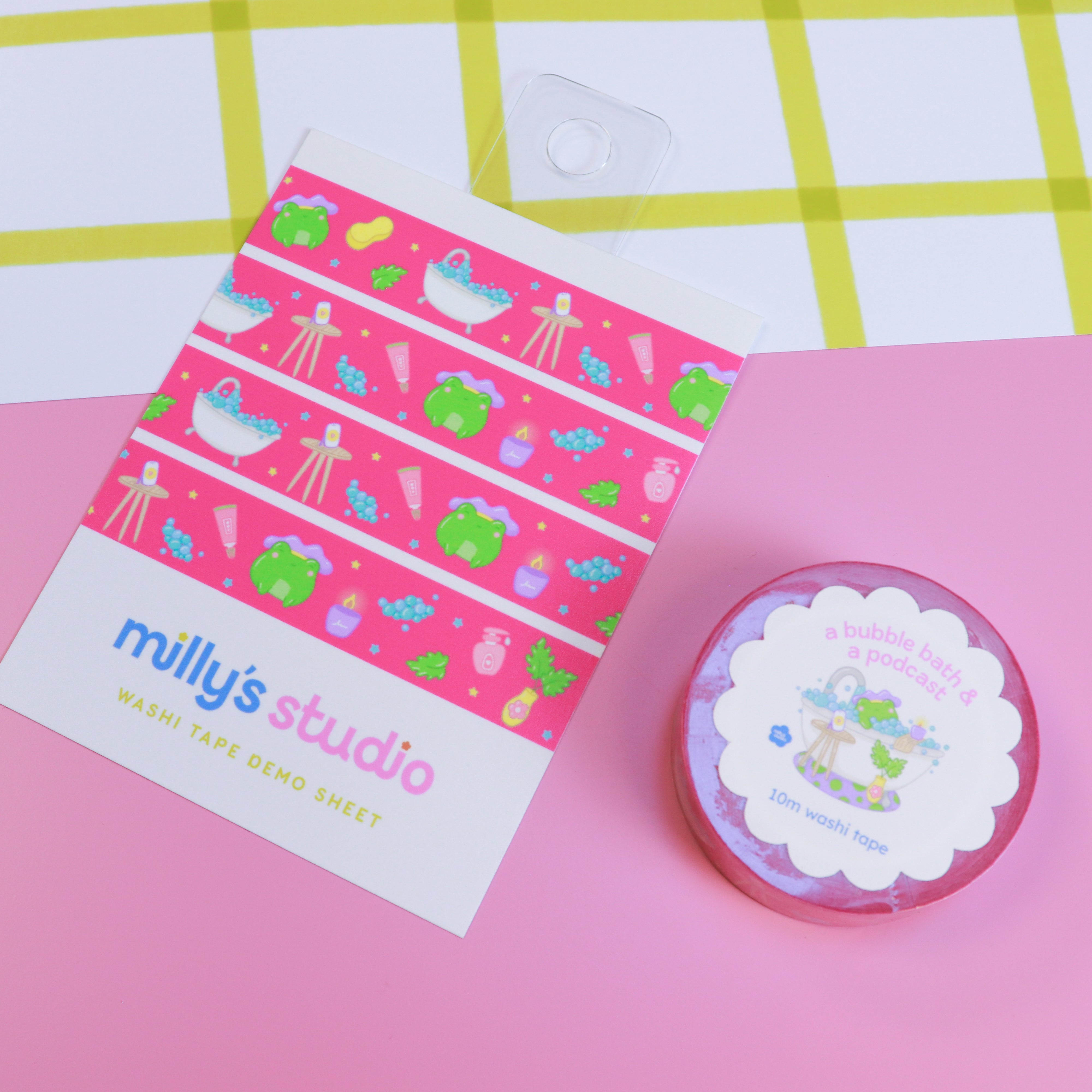 A Bubble Bath & a Podcast Washi Tape