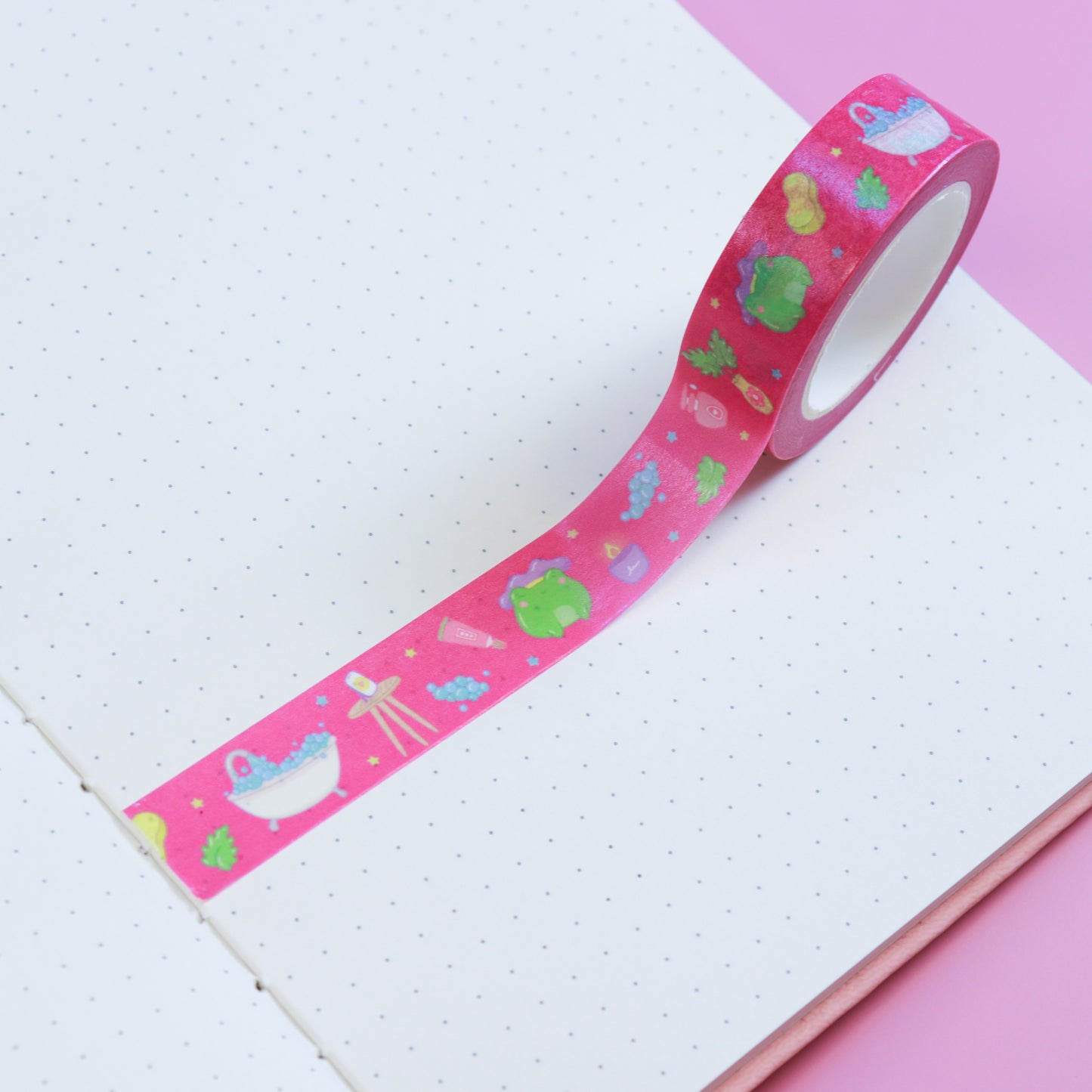 A Bubble Bath & a Podcast Washi Tape