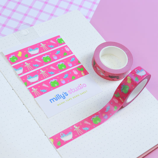 A Bubble Bath & a Podcast Washi Tape