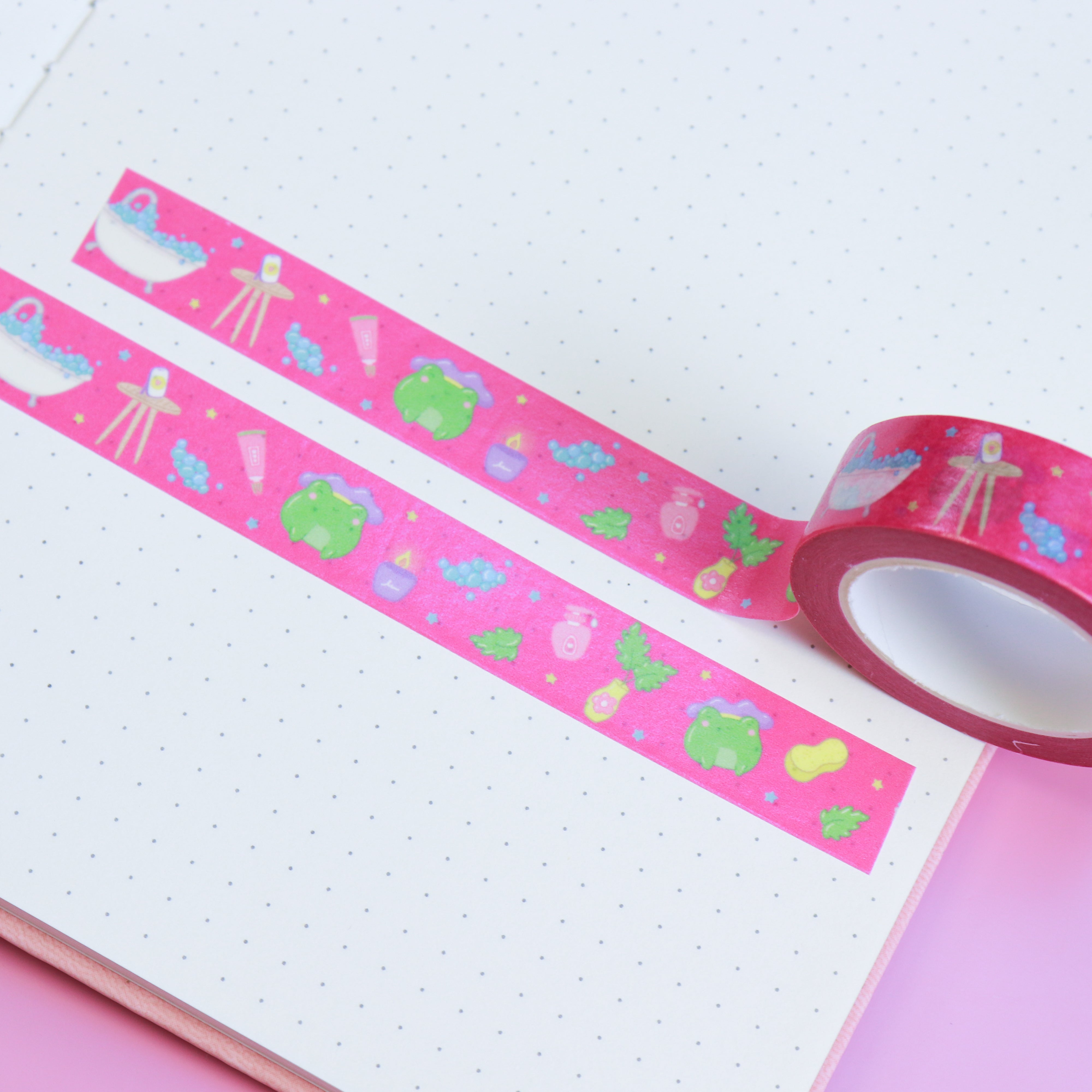 A Bubble Bath & a Podcast Washi Tape