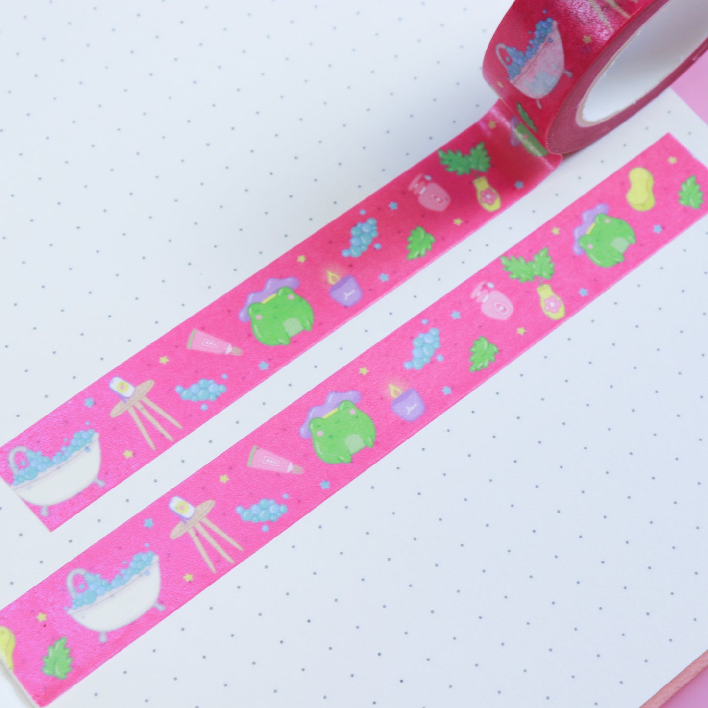 A Bubble Bath & a Podcast Washi Tape