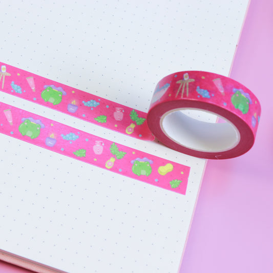 A Bubble Bath & a Podcast Washi Tape