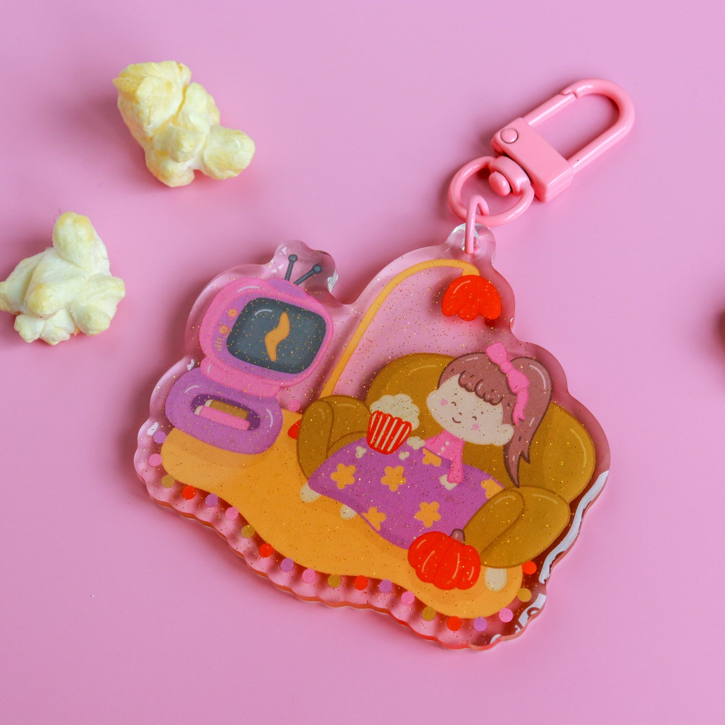 Blankets & Blockbusters Acrylic Keyring