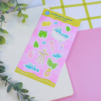 A Bubble Bath & a Podcast Sticker Sheet