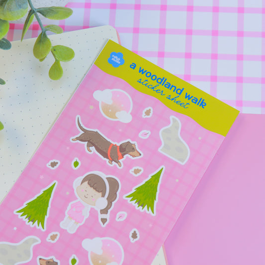 A Woodland Walk Sticker Sheet