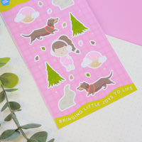 A Woodland Walk Sticker Sheet