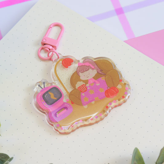Blankets & Blockbusters Acrylic Keyring