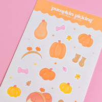 Pumpkin Picking Sticker Sheet