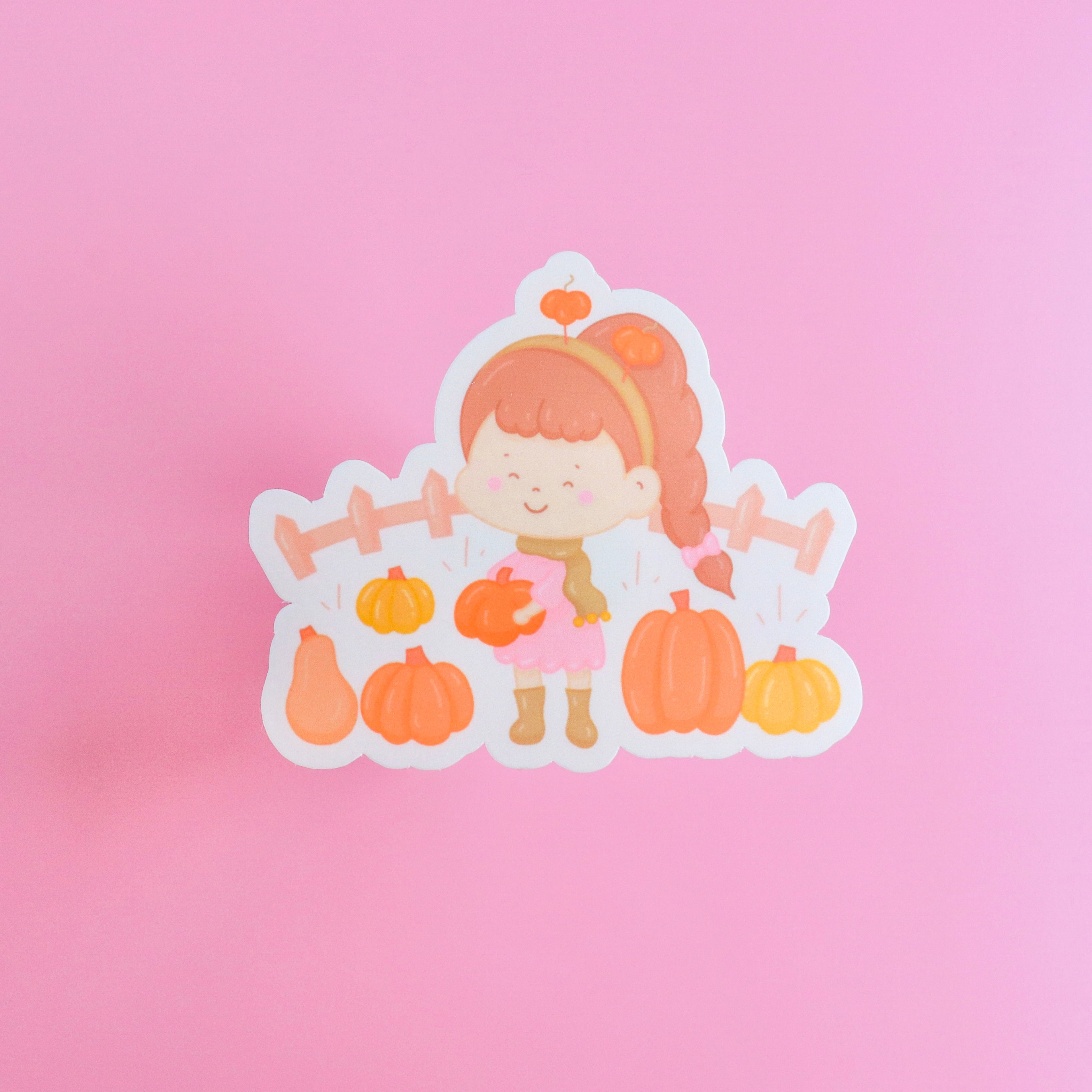 Pumpkin Picking Sticker