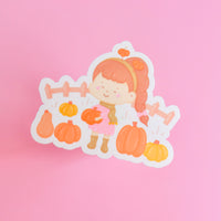 Pumpkin Picking Sticker