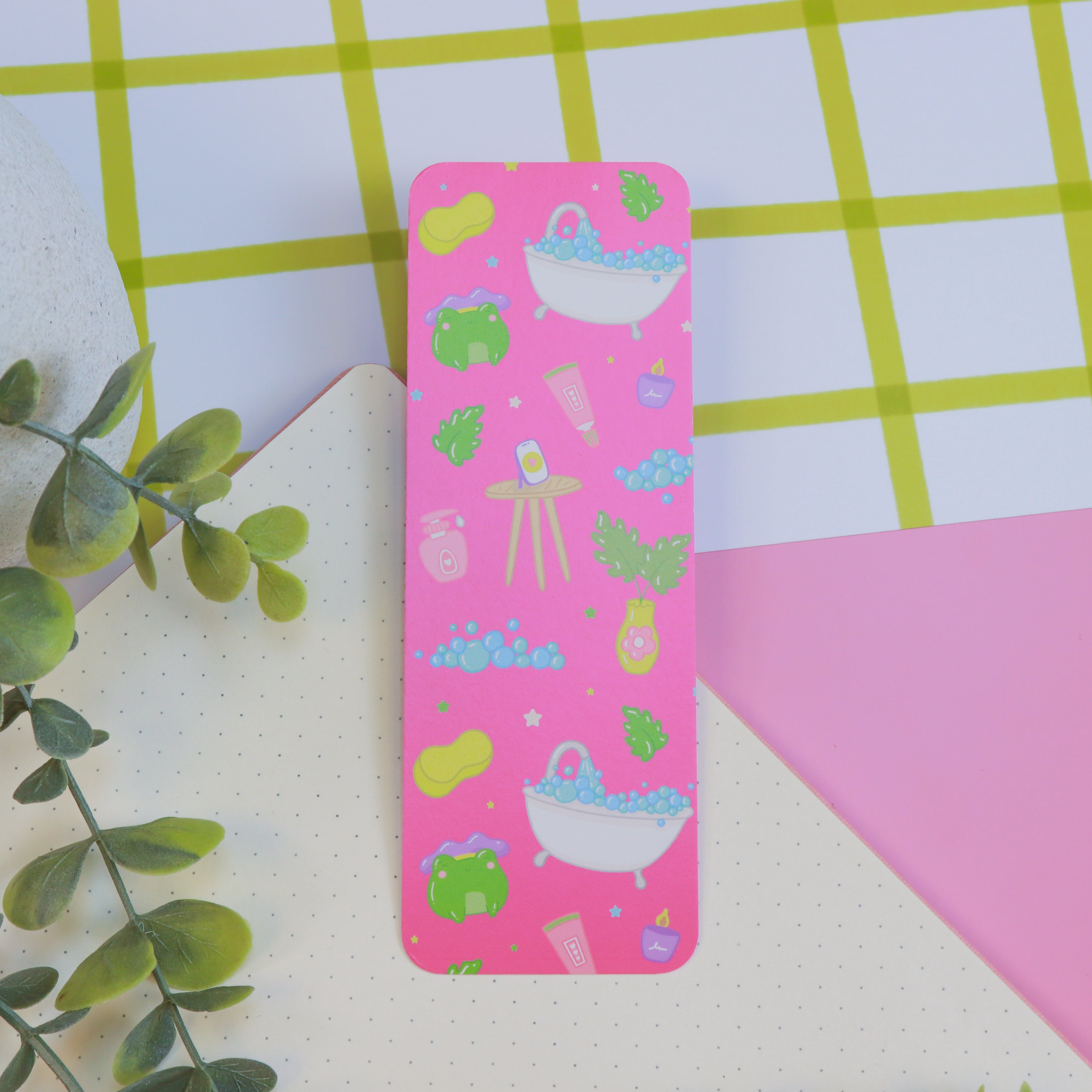A Bubble Bath & a Podcast Bookmark
