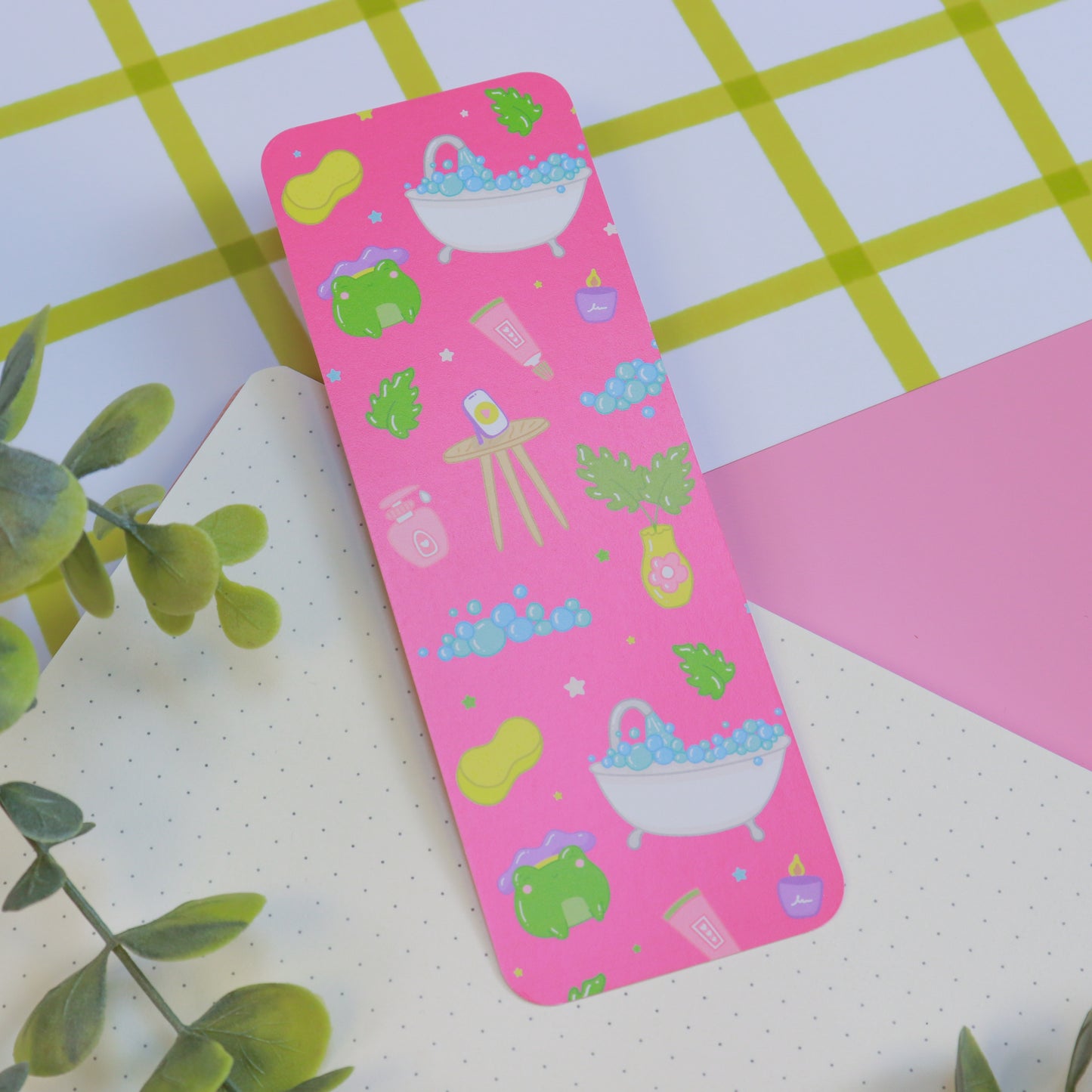 A Bubble Bath & a Podcast Bookmark