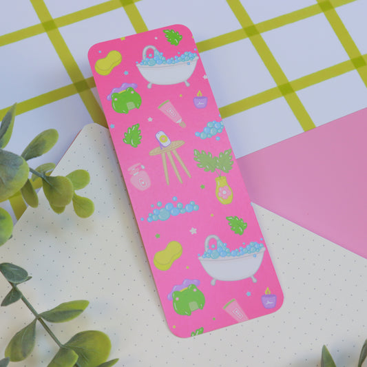 A Bubble Bath & a Podcast Bookmark