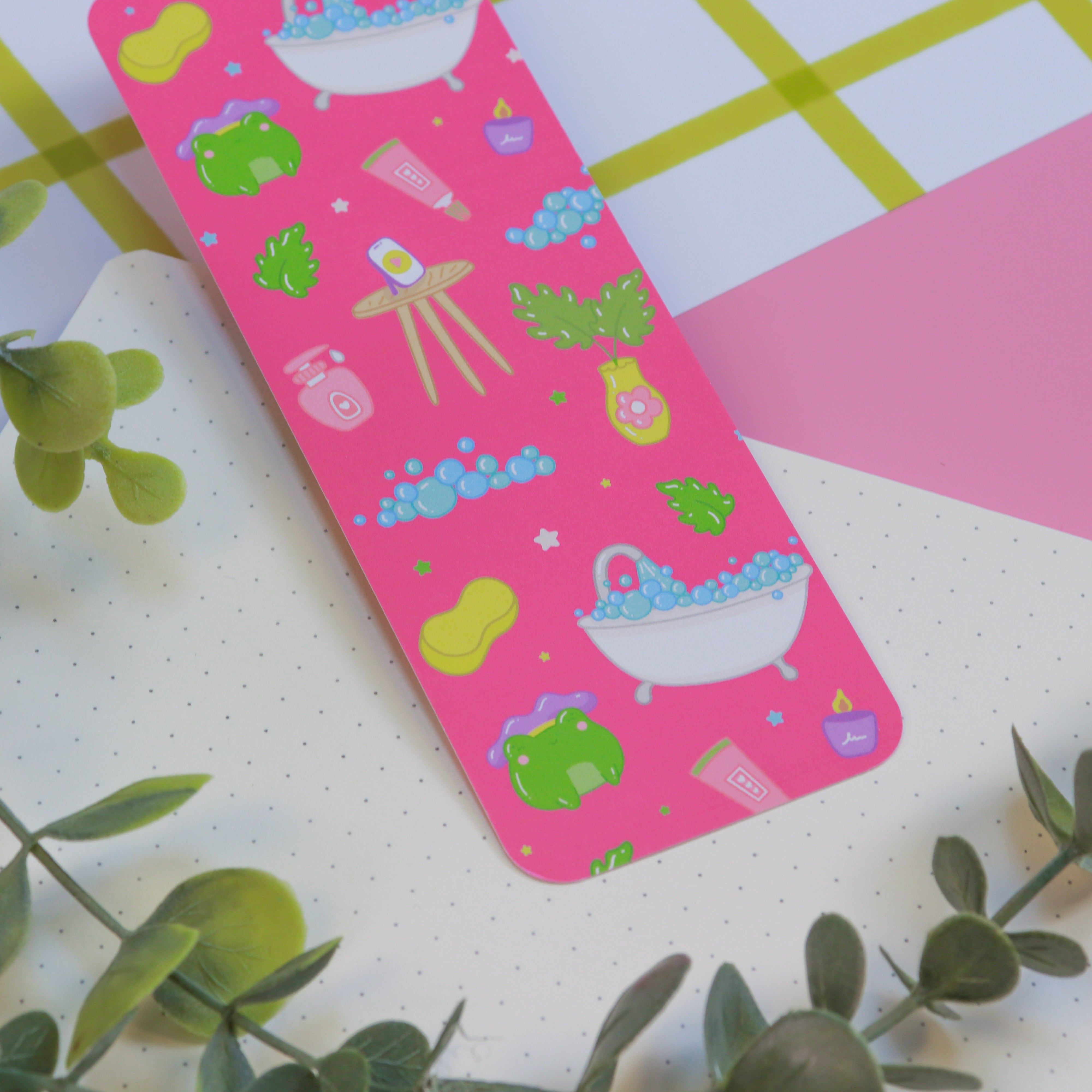 A Bubble Bath & a Podcast Bookmark
