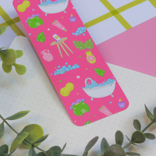 A Bubble Bath & a Podcast Bookmark