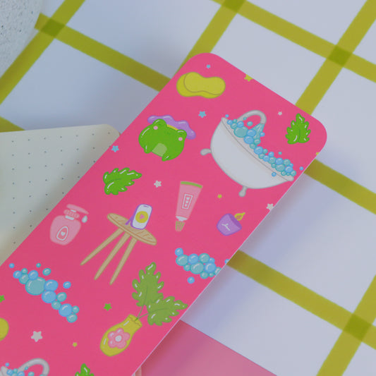 A Bubble Bath & a Podcast Bookmark