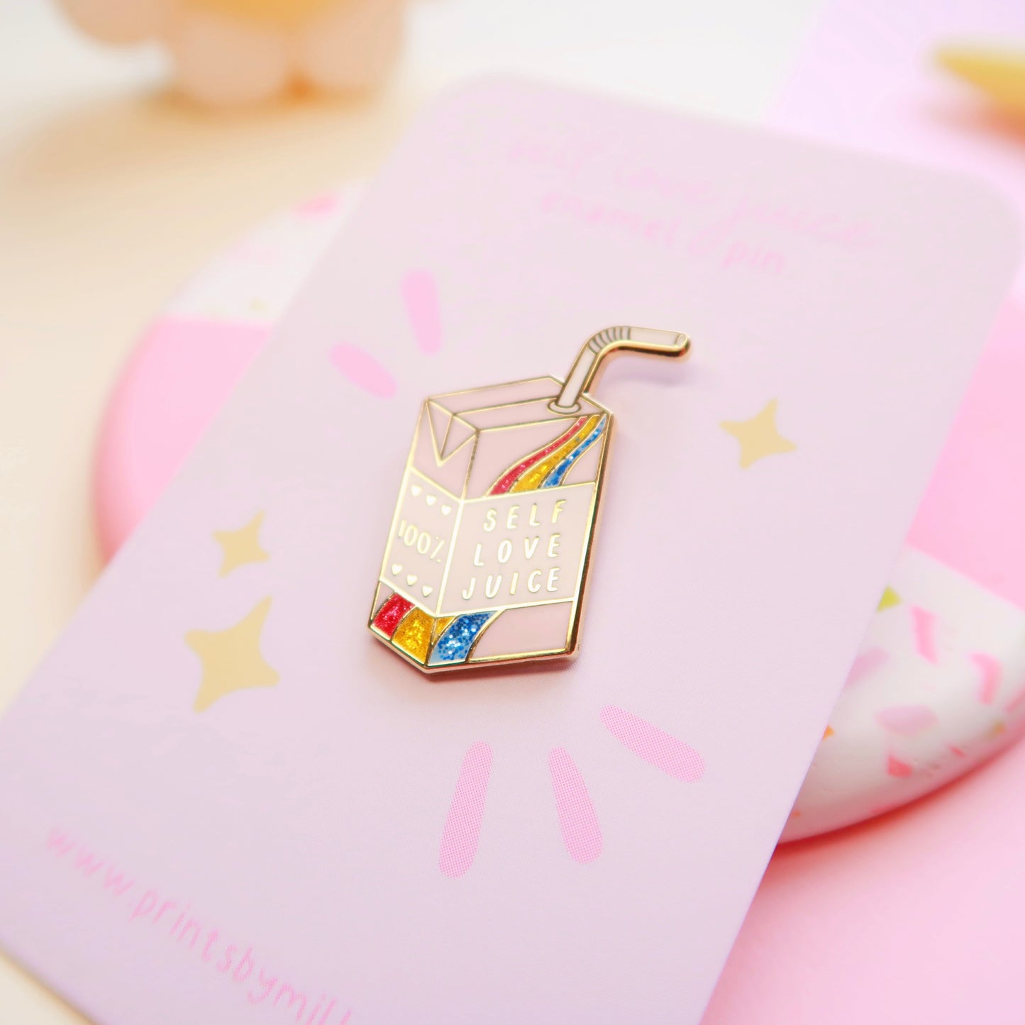 Self Love Juice Enamel Pin