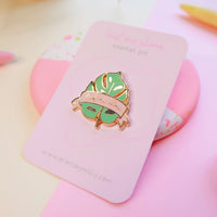 Leaf Me Alone Enamel Pin